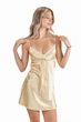 Нічна сорочка жіноча з атласу Felisiya Lingerie Золотистий 15-з S - зображення 5