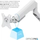 Настольное крепление для монитора OfficePro MA451W с пружиной 17-40" 2~12 кг White - изображение 2