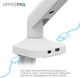 Настольное крепление для монитора OfficePro MA451W с пружиной 17-40" 2~12 кг White - изображение 3