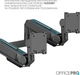 Настольное крепление для двух мониторов OfficePro MAH752B 24-57" 2~27 кг Black - изображение 3