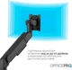 Настільне кріплення для монітора OfficePro MAH821B з газліфтом 24-57" 2~27 кг Black - зображення 17