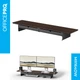 Столик для ноутбука/монітора Officepro MR164DW Dark Wood/Black - зображення 5