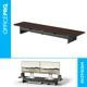 Столик для ноутбука/монітора Officepro MR164DW Dark Wood/Black - зображення 15