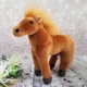 Мягкая игрушка лошадка коричневая 20 см — новогодний подарок - изображение 1