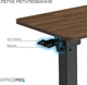 Приставной стол с регулировкой высоты и наклоном столешницы OfficePro ODM320DW Dark Wood/Black - изображение 12