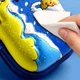 Пенал школьный Космонавт 3D без наполнения на молнии Синий - изображение 3