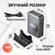 Зарядное устройство YMX 320W, GaN, PD 100W, QC 18W для телефонов, ноутбуков, 8 портов USB+Type-C - Черный - изображение 4