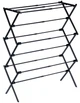 Suszarka na pranie Vilde pionowa rozsuwana z metalu czarna 94 cm (5904316472177) - obraz 1