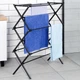 Suszarka na pranie Vilde pionowa rozsuwana z metalu czarna 94 cm (5904316472177) - obraz 6