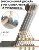 Регулируемая опора под спину с подголовником Supretto Серая (8942-0001) - изображение 3