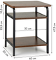 Stolik kawowy ModernHome by Multistore 3 poziomy (YLT-1501-01P) - obraz 5