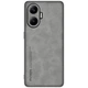 Кожаный чехол Fanoya для Xiaomi Poco F7 gray - изображение 1