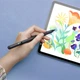 Універсальний стилус BOROFONE BG100 capacitive pen з диспллеєм 130mAh, Black - зображення 5
