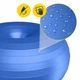 М'яч для фітнесу (пончик) 4FIZJO Air Ball Donut 50 x 27 см Anti-Burst Blue (P-5907739312969) - зображення 6