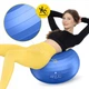 М'яч для фітнесу (пончик) 4FIZJO Air Ball Donut 50 x 27 см Anti-Burst Blue (P-5907739312969) - зображення 3