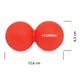 Массажный мяч Cornix Lacrosse DuoBall 6.3 x 12.6 см XR-0112 Red - изображение 3