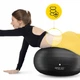 М'яч для фітнесу (пончик) 4FIZJO Air Ball Donut 50 x 27 см Anti-Burst Black (P-5907739312952) - зображення 3