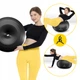 М'яч для фітнесу (пончик) 4FIZJO Air Ball Donut 50 x 27 см Anti-Burst Black (P-5907739312952) - зображення 4