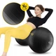 М'яч для фітнесу (арахіс) 4FIZJO Air Ball Peanut 45 x 90 см Anti-Burst Black (P-5907739312938) - зображення 13