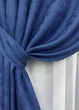 Комплект готовых штор VR-Textil Жаккард Мрамор Al1 № 442ш Синий 150х290 см 2 шт (30-182) - изображение 5