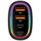 АЗУ Usams US-CC169 C34 PD30W+QC3.0 AACC 120W with Colorful Light Blue - изображение 3