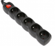 Listwa zasilająca Omega Listwa 3 m 5 gniazd Black (5907595411066) - obraz 2