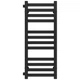 Полотенцесушитель водяной Magnus П12 200х800 Deffi нержавеющая сталь (Черный, Боковое левое подключение) (A.MA.80.20.12.B.B) - изображение 1