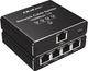 Rozdzielacz sieciowy Qoltec Ethernet mini SWITCH 1 x 4 RJ45 1000Mb/s USB-C (5901878522937) - obraz 6