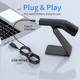 Skaner kodów kreskowych Qoltec 1D USB + stojak na skaner Czarny (5901878508528) - obraz 6