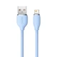 Кабель Baseus Jelly Liquid Silica Gel Fast Charging Data Cable USB to iP 2.4A 2m Blue (CAGD000103) - изображение 5
