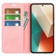 Чехол Taba Retro-Skin для Motorola Edge 50 Fusion книжка с визитницей кожа PU розовый - изображение 2