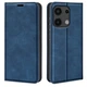Чехол Taba Retro-Skin для Xiaomi Redmi Note 13 Pro 4G книжка с визитницей кожа PU синий - изображение 1