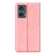 Чехол Taba Retro-Skin для Motorola Edge 50 Fusion книжка с визитницей кожа PU розовый - изображение 5
