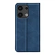 Чехол Taba Retro-Skin для Xiaomi Redmi Note 13 Pro 4G книжка с визитницей кожа PU синий - изображение 5