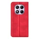 Чехол Taba Retro-Skin для Xiaomi Redmi Note 14 Pro 4G книжка с визитницей кожа PU красный - изображение 5
