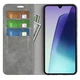 Чехол Taba Retro-Skin для Xiaomi Redmi 14C книжка с визитницей кожа PU серый - изображение 2