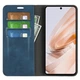 Чехол Taba Retro-Skin для Xiaomi Redmi 13 книжка с визитницей кожа PU синий - изображение 4