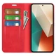 Чехол Taba Retro-Skin для Motorola Edge 50 Fusion книжка с визитницей кожа PU красный - изображение 2