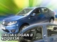 Дефлекторы окон ветровики Renault Logan 4D 13-22 вставные 4шт Heko Рено Логан АМ0007785 - изображение 1