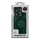 Чохол TPU+PC Magnetic Matte Camera Lens with Magsafe для iPhone 16 Pro Max Колір Dark Green - изображение 6