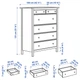 Комод ІКЕА HEMNES 108х131 см Біла пляма (60239273) - изображение 6
