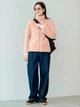 Толстовка на молнии утепленная без капюшона женская Uniqlo 255308353 L Розовая (1159845085) - изображение 3