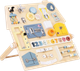 Drewniana tablica manipulacyjna EcoToys XL 2557 (5905817008988) - obraz 1