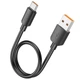 Дата кабель Hoco X96 Hyper USB to Type-C 100W (0.25m) Black - зображення 5