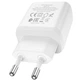 Сетевое зарядное устройство Hoco N5 Favor dual port PD20W+QC3.0 charger(EU) White - изображение 4