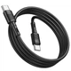 Кабель Hoco для X83 Type-C to Type-C Victory 60W Charging Data Cable (L=1M) Black - зображення 11