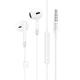 Наушники (проводные) Hoco для M109 Pure joy wire control earphones with microphone 3.5mm White - изображение 10