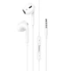 Навушники (провідні) Hoco для M101 Max Crystal grace wire-controlled earphones with microphone 3.5mm White - зображення 3
