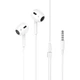 Навушники (провідні) Hoco для M101 Max Crystal grace wire-controlled earphones with microphone 3.5mm White - зображення 6