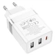 Мережевий зарядний пристрій Hoco N21 Pro Tourer PD30W (2A1C) charger(EU) White - зображення 3